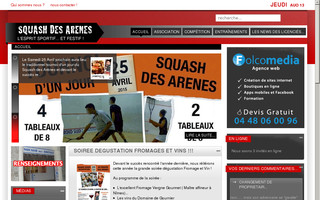 squash-nimes-arenes.fr website preview