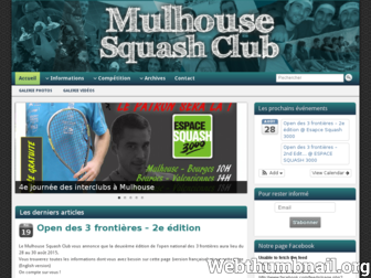 mulhousesquashclub.fr website preview