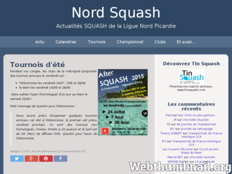 nordsquash.com website preview