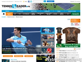 tennisleader.fr website preview