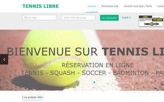 tennislibre.com website preview