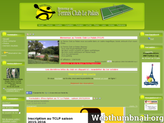tennisclublepalais.fr website preview