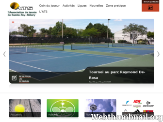 tennisats.quebec website preview