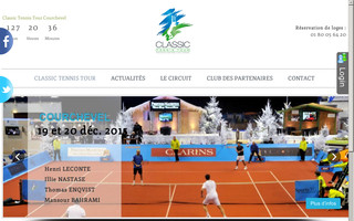 classictennistour.com website preview