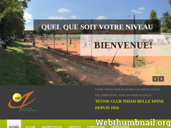tennisthiais.fr website preview