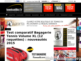 tennisaddict.fr website preview