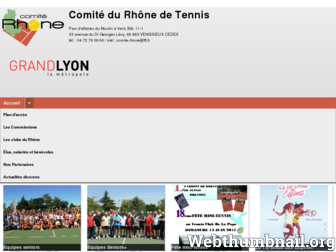 comite-rhone-tennis.com website preview