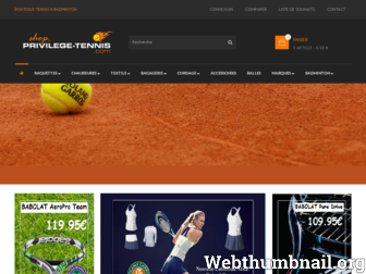 shop.privilege-tennis.com website preview