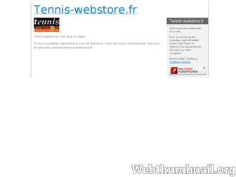 tennis-webstore.fr website preview