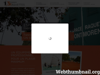 espaceraquettes.com website preview