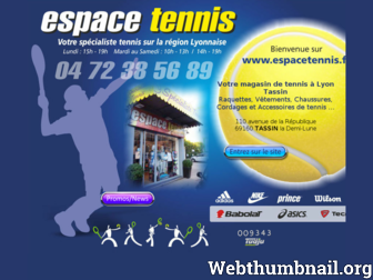 espacetennis.fr website preview