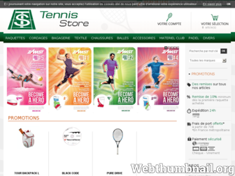 tennis-store.fr website preview