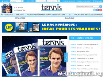 tennismagazine.fr website preview