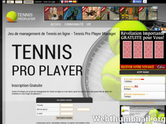 tennisproplayer.com website preview