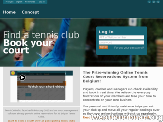 tennisonline.biz website preview