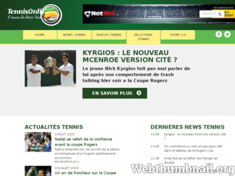 tennisonline.fr website preview