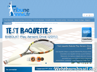 tribunetennis.fr website preview