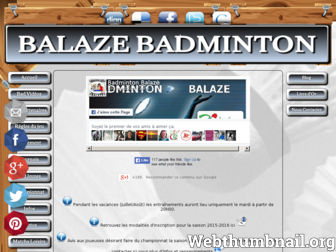 associationbadmintonbalaze.wifeo.com website preview