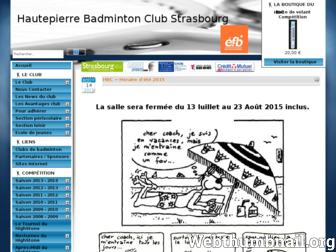 hbcstrasbourg.fr website preview