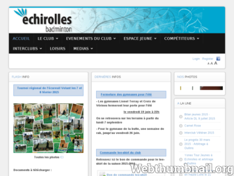echirolles-badminton.fr website preview