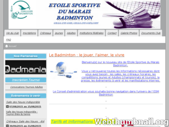challans-badminton.fr website preview