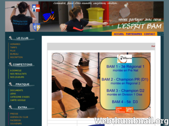 margny-badminton.fr website preview