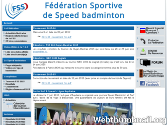 federationdespeed.fr website preview