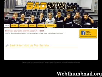 badminton-fos-sur-mer.fr website preview