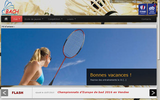 badminton-cholet.fr website preview