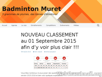 badmintonmuret.wordpress.com website preview