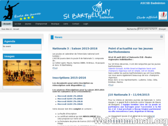 ascsb-badminton.fr website preview