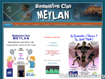 meylan-badminton.org website preview