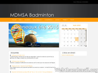 mdmsabadminton.com website preview