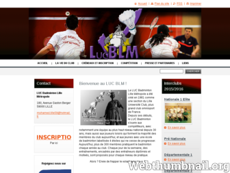 lille-badminton.webnode.fr website preview
