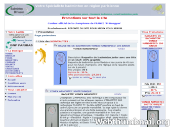 badminton-diffusion.com website preview