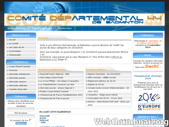 codep44-badminton.fr website preview
