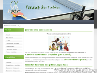 sas-tennisdetable.fr website preview