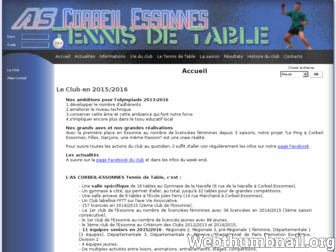 corbeiltennisdetable.free.fr website preview