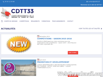 cdtt33.fr website preview