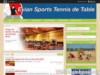 tennisdetableevian.com website preview