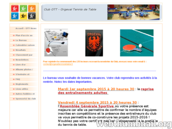 orgevaltennisdetable.fr website preview