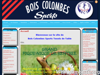 bois-colombes-sports-tennis-de-table.fr website preview
