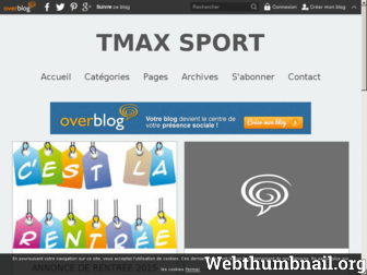 tmaxsport.fr website preview
