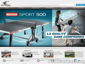 cornilleau-ping-pong.fr website preview