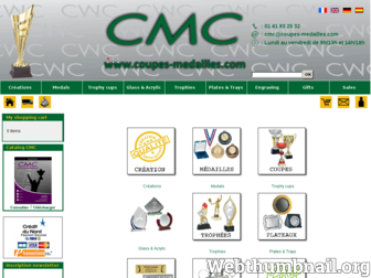 coupes-medailles.com website preview