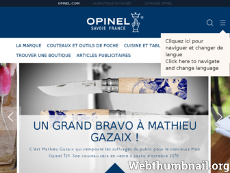 opinel.com website preview