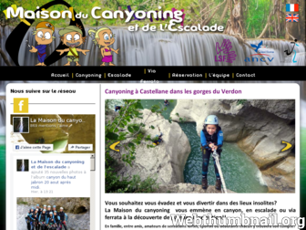 maisonducanyoning.fr website preview