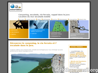 escalade-canyoning-jura.com website preview