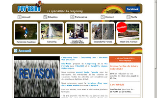 canyoning-escalade.com website preview