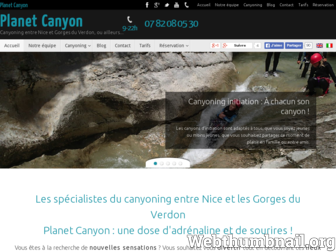 planetcanyon.com website preview